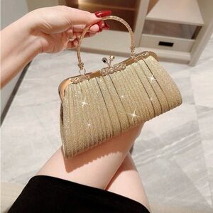 Elegant Gold Evening Clutch